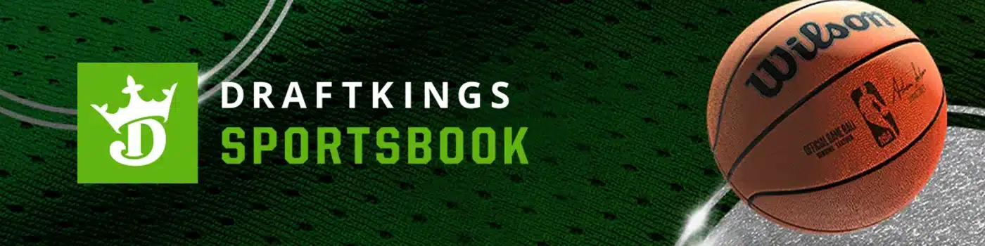 DraftKings Kansas Sportsbook desktop image with a basketball
