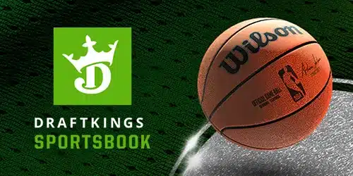 DraftKings Kansas Sportsbook mobile image with a basketball