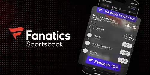 Fanatics Sportsbook image with mobile app