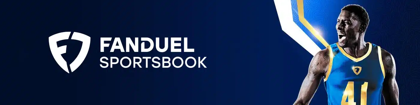 FanDuel Sportsbook Kansas desktop image with a basketball player