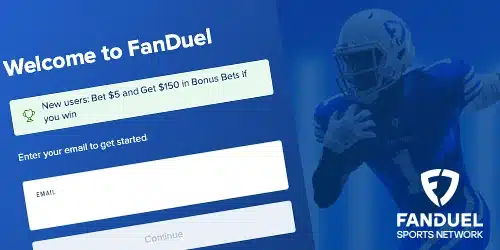 FanDuel KS welcome screen image with a promotion