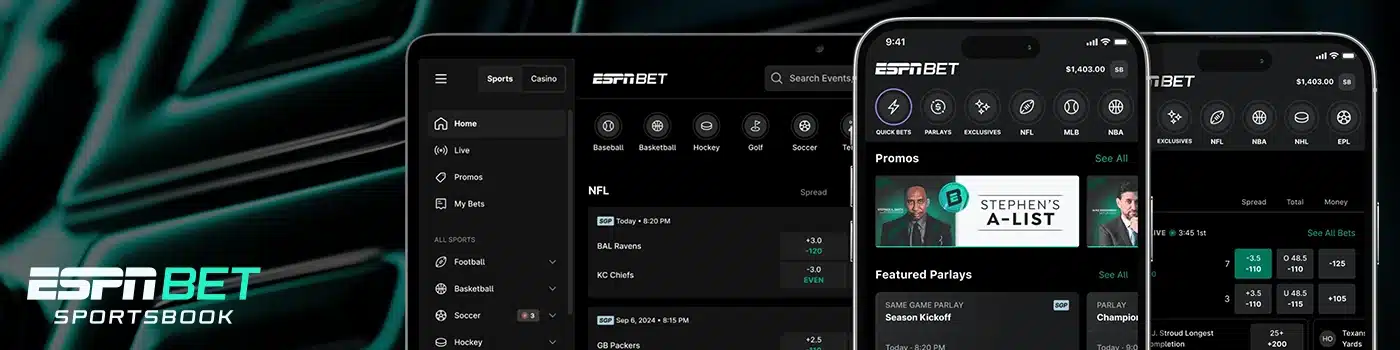 Kansasbettinghub ESPN Sportsbook games betting variety desktop banner
